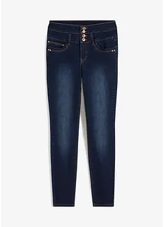 Jeans a vita alta con abbottonatura, bonprix