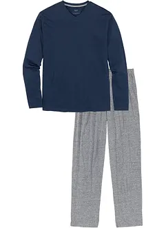 Pigiama in cotone a maniche lunghe, bonprix