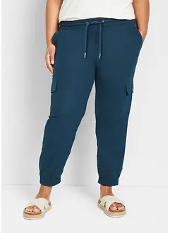 Pantaloni cargo in misto lino, bonprix