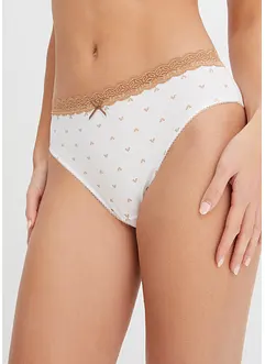 Slip alto con cotone biologico (pacco da 4), bonprix