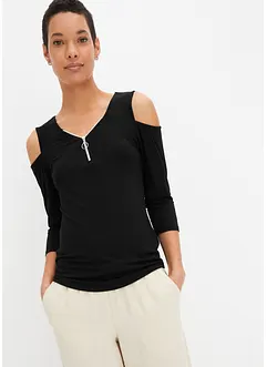 Maglia con cut-out in viscosa, bonprix