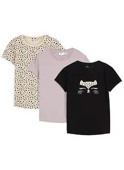 T-shirt in puro cotone biologico (pacco da 3), bonprix
