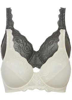 Reggiseno con ferretto e pizzo delicato (pacco da 2), bonprix