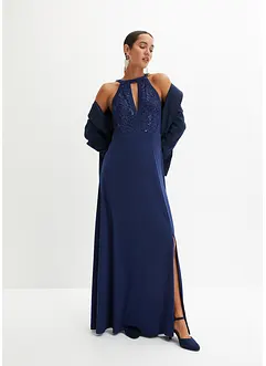 Abito lungo con pizzo, bonprix