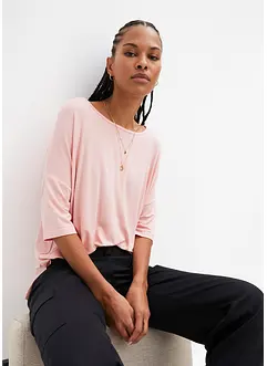 Maglia boxy in misto viscosa morbido, bonprix
