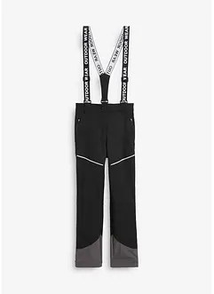Pantaloni tecnici idrorepellenti in softshell elasticizzato, taglio diritto, bonprix