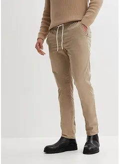 Pantaloni elasticizzati con elastico in vita slim fit, straight, bonprix