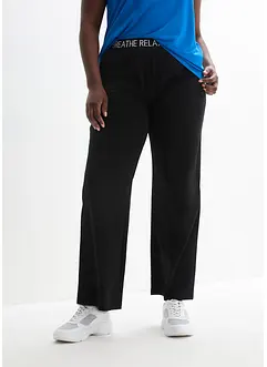 Pantaloni sportivi a palazzo con cinta elastica, bonprix