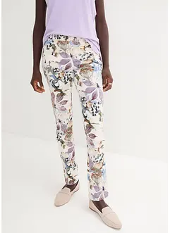 Pantaloni elasticizzati a fiori, bonprix