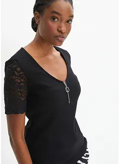 Maglia di cotone a costine, bonprix