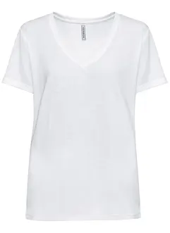 T-shirt con scollo a V, bonprix