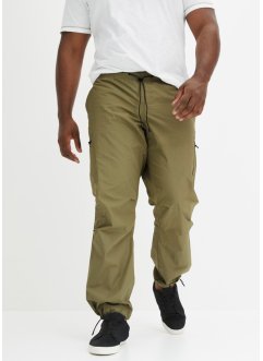Pantaloni cargo con elastico in vita in popeline loose fit, straight, RAINBOW