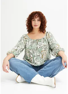 Blusa fantasia in viscosa fluente, bonprix
