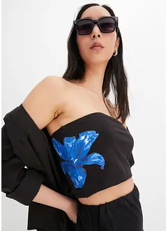 Top a fascia stampato, RAINBOW