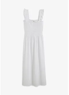 Abito midi di jersey con dettaglio smock, bonprix