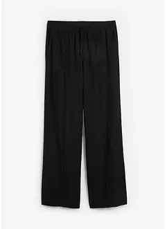 Pantaloni a palazzo in misto lino e viscosa leggero, bonprix