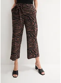 Pantaloni culotte in misto lino, bpc selection