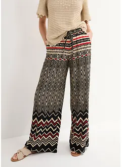 Pantaloni larghi in viscosa fluente, bonprix