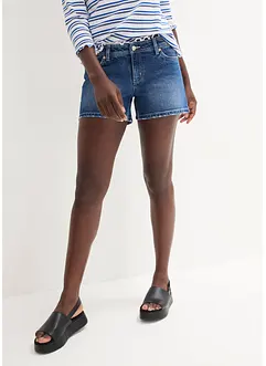 Shorts di jeans elasticizzati, a vita media, bonprix