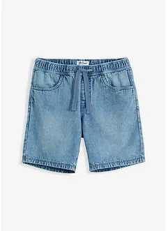 Bermuda di jeans con elastico in vita, regular fit, John Baner JEANSWEAR