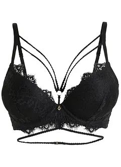 Reggiseno push-up con ferretto e dettagli decorativi, bonprix