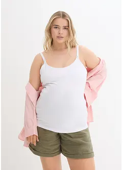 Top prémaman / da allattamento in cotone biologico (pacco da 2), bonprix