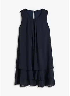 Abito in chiffon con poliestere riciclato, bonprix