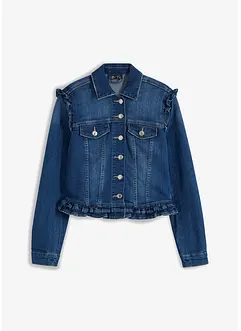 Giacca di jeans con volant, bonprix