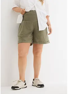Bermuda prémaman con cinta smock, bonprix