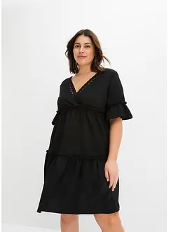 Abito con ricami traforati, bonprix