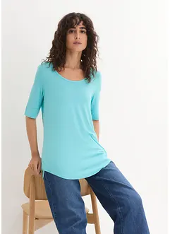 Maglia lunga in morbida viscosa, bonprix