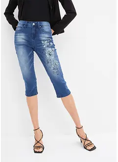 Jeans capri con farfalle, bonprix