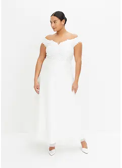 Abito da sposa con spalle scoperte e pizzo, bonprix