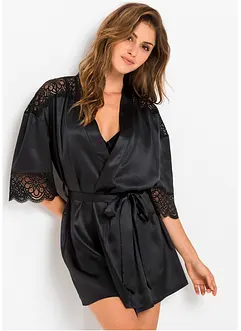 Kimono in satin con effetto lucido, bonprix