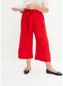 Pantaloni culotte con elastico in vita e risvolto, BODYFLIRT