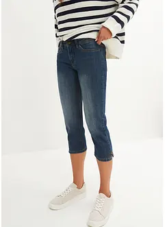 Jeans cropped slim fit, a vita media, bonprix