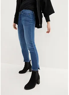Jeans elasticizzati cropped con spacchetti, bonprix