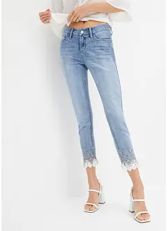 Jeans skinny con pizzo, bonprix