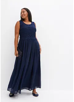 Abito lungo con pizzo, bonprix