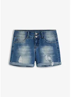 Shorts di jeans, a vita media, bonprix