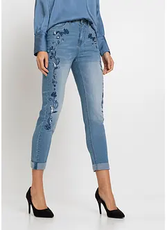 Jeans slim fit cropped, vita media, bonprix