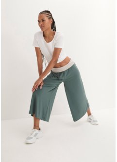 Pantaloni culotte in maglina al polpaccio, bpc bonprix collection
