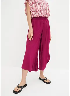 Pantaloni culotte al polpaccio con cinta comoda, bonprix