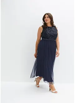 Abito lungo con paillettes, bonprix