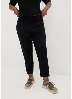 Pantaloni in misto lino con tasche e bottoni al fondo, bonprix