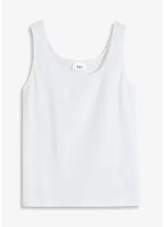 Top a coste in puro cotone, bonprix
