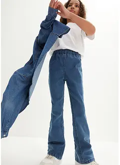 Jeggings flared, vita media, bonprix