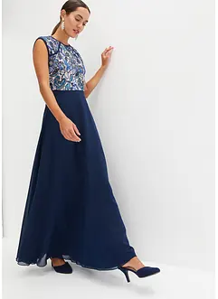 Abito lungo con pizzo, bonprix