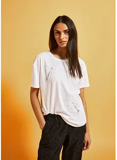 T-shirt con dettagli in pizzo, bonprix