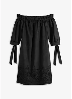 Abito a spalle scoperte in puro cotone, bonprix